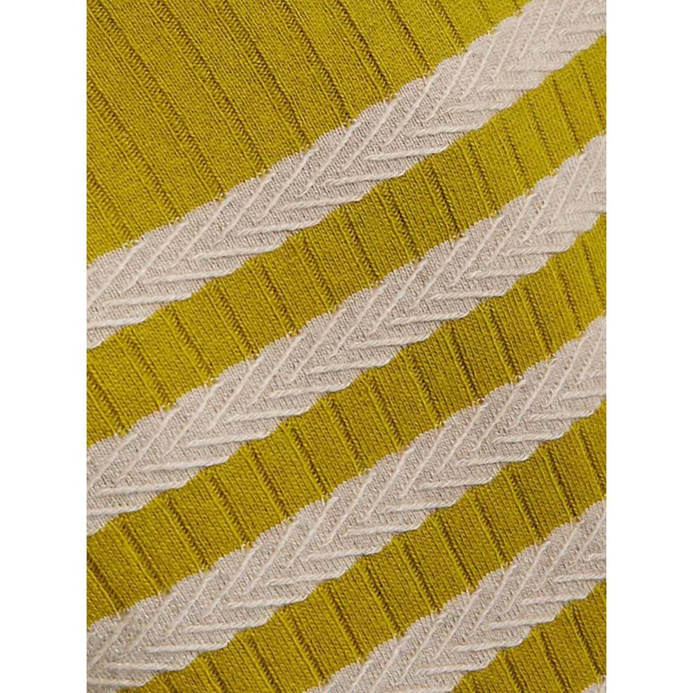 NEW LINGUA FRANCA morrissey stripe turtleneck in olive oil - Picture 3 of 4
